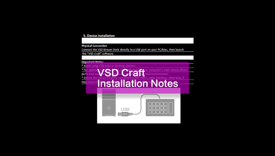 Installation Notes - Stream Dock
