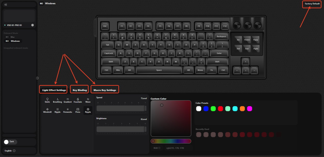 Web-Based Mode (VSD K1 Pro)