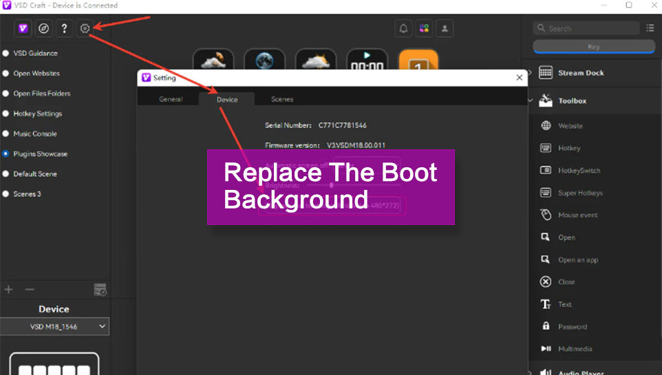 System Boot Background Replace The Boot Background – VSDinside Stream Deck, AI Keyboard
