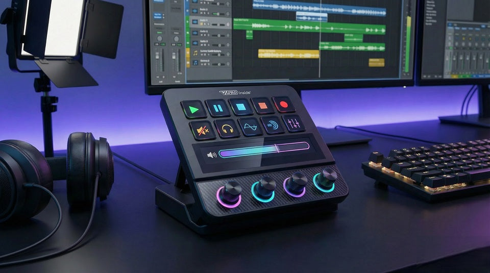 Learn how to use the Stream Dock N4 Pro’s RGB encoders for audio mixing, timeline scrubbing, zoom, design tools, and custom macros.