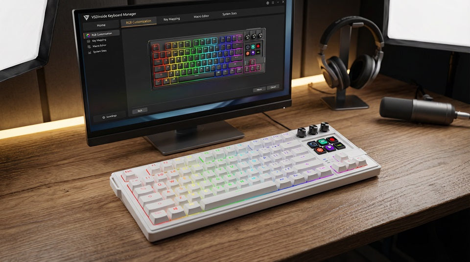 K1 Pro unified stream deck keyboard software interface on desktop