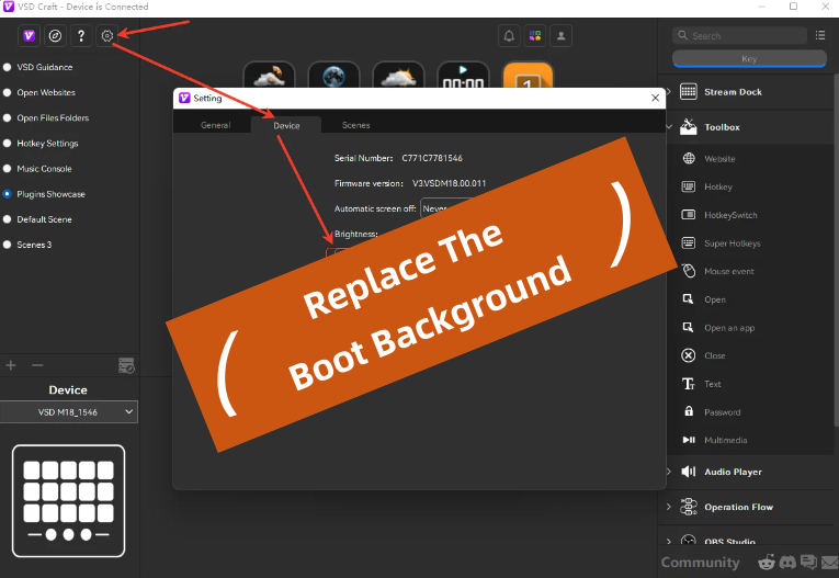 Replace The Boot Background - VSDinside