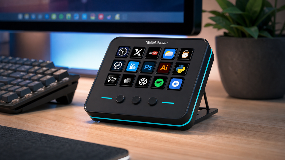 M18 15-key Stream Deck alternative layout with page keys