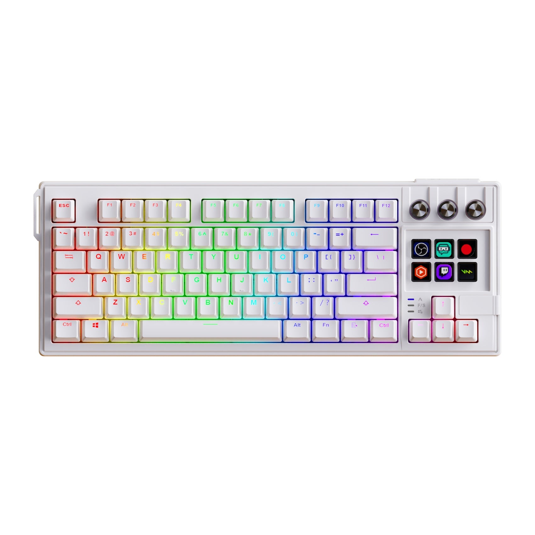 VSDinside K1 Pro 87-Key RGB Mechanical AI Keyboard – Programmable Stream Deck | Gaming & Productivity VSDINSIDE