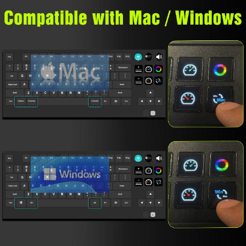 VSDinside K1 Pro 87-Key RGB Mechanical AI Keyboard – Programmable Stream Deck | Gaming & Productivity VSDINSIDE