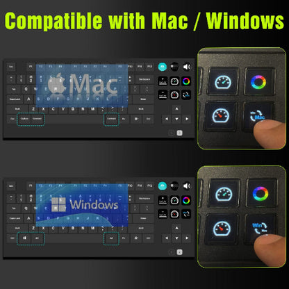 VSDinside K1 Pro 87-Key RGB Mechanical AI Keyboard – Programmable Stream Deck | Gaming & Productivity VSDINSIDE