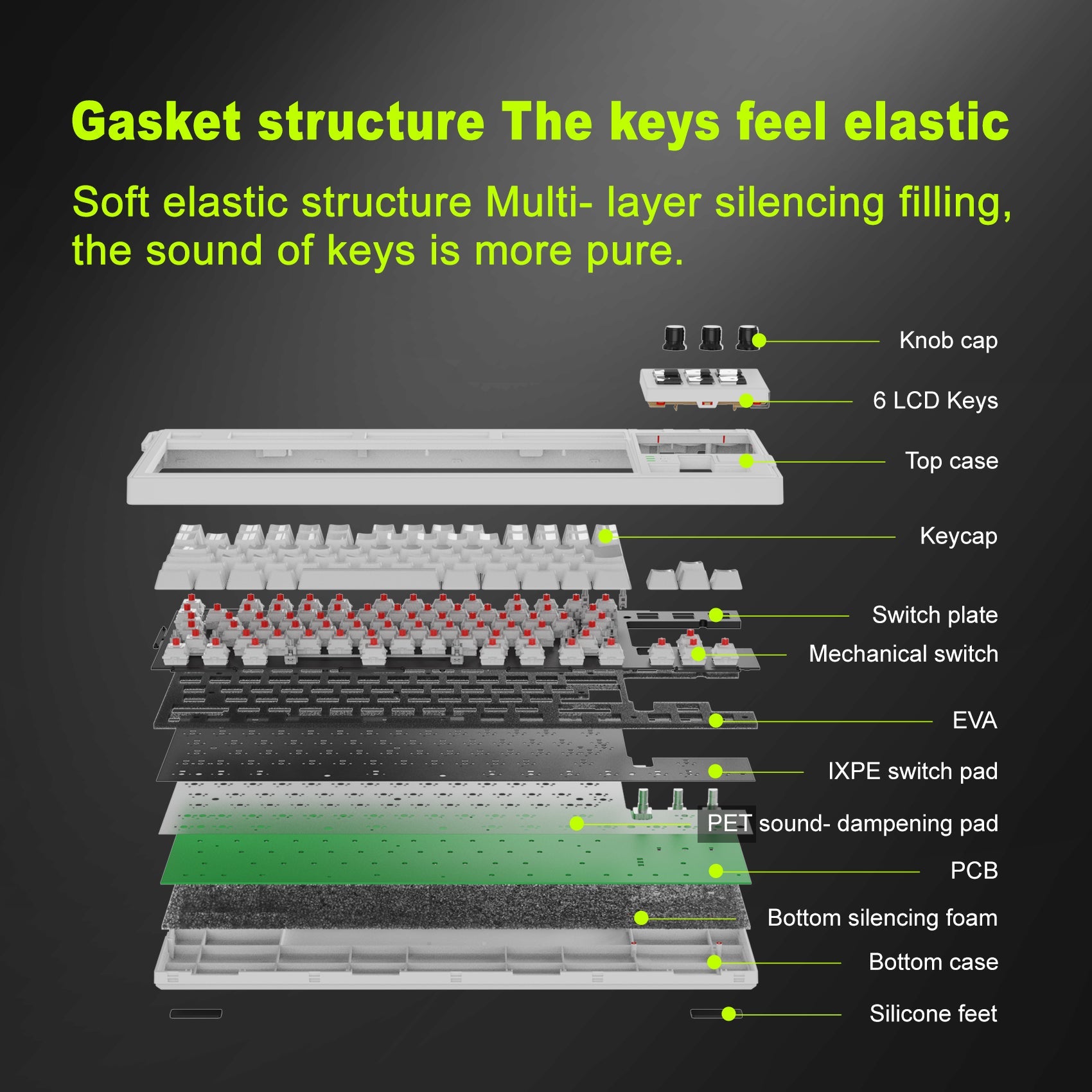 VSDinside K1 Pro 87-Key RGB Mechanical AI Keyboard – Programmable Stream Deck | Gaming & Productivity VSDINSIDE