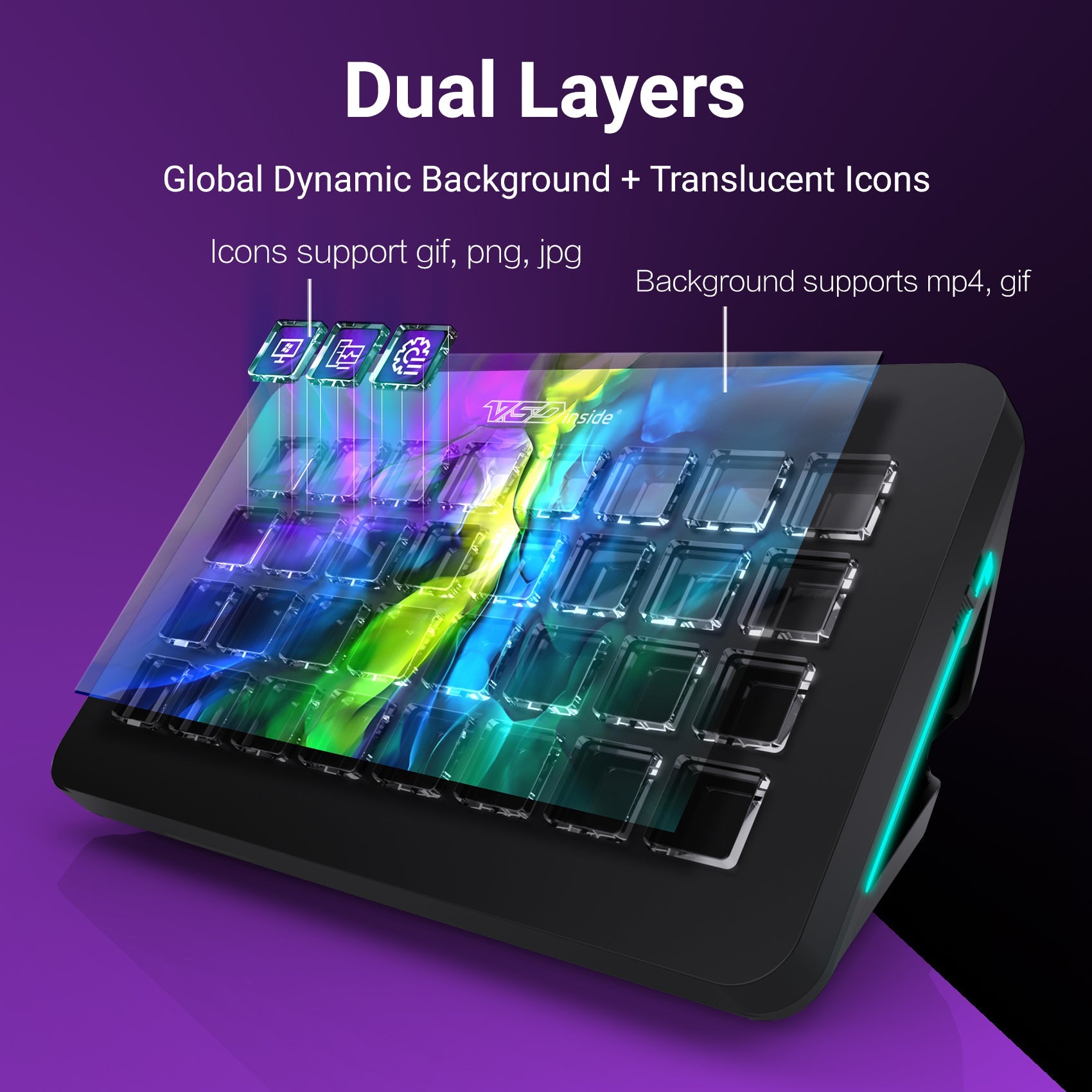 VSDinside Stream Dock XL 32-Key Custom LCD Macro Pad | Multi-Scene